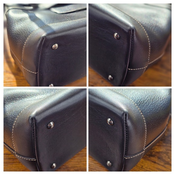 Delvaux Deux Vintage Black Grained Leather Satchel with COA - Picture 6 of 12